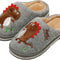 Boys Girls Cozy House Slippers Warm Plush Winter Cotton Slipper Kids Cute Dinosaur Indoor Shoes Non-Slip